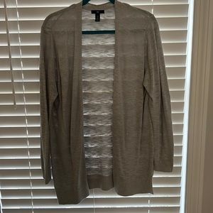 GAP light gray cardigan, size L, soft and comfortable knit sweater